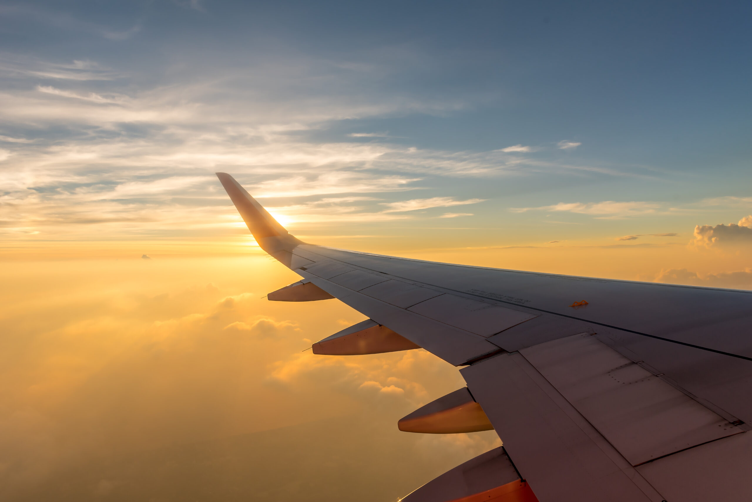 view from the airplane window